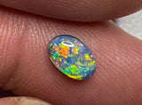 0.77 ct Black Opal Ring Stone natural solid Australian gem BOPA1100121