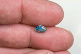 Black Opal Ring Stone Lightning Ridge natural solid 0.65ct Australian gem BOPA140818 - Black Opal Shop