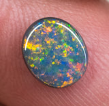 Black Opal Ring Stone Lightning Ridge natural solid 1.33ct Australian gem BOPB140818 - Black Opal Shop