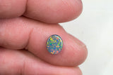 Black Opal Ring Stone Lightning Ridge natural solid 1.33ct Australian gem BOPB140818 - Black Opal Shop