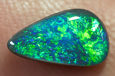 Black Opal Lightning Ridge natural solid 0.87ct Australian gem BOSE290817 - Black Opal Shop