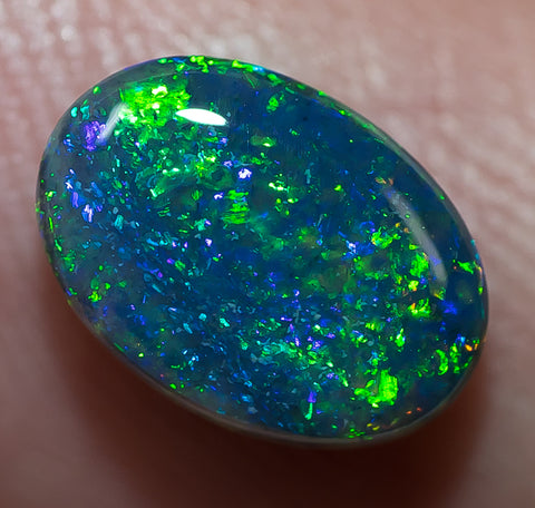 Black Opal Lightning Ridge natural solid 1.27ct Australian gem BOSA290817 - Black Opal Shop