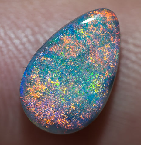Black Opal Lightning Ridge natural solid 1.56ct Australian gem BOSB290817 - Black Opal Shop