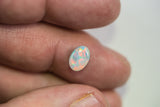 Natural Solid Rare Red-Orange Semi-Black Opal 1.30ct Lightning Ridge Gemstone - Black Opal Shop