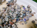 Black Opal Rough 1oz potch & colour lots, lapidary, practice cutting, cabbing - Black Opal Shop