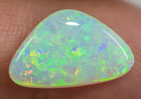 Natural Solid Australian Bright Green-Orange Crystal Opal 4.00ct gemstone - Black Opal Shop