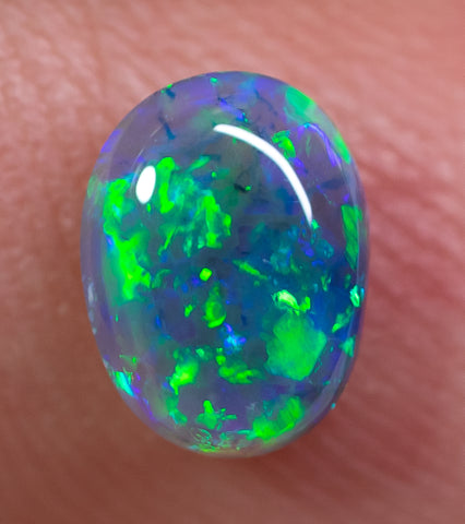 0.82ct Black Opal Ring Stone natural solid Australian gem BOPA291219 - Black Opal Shop