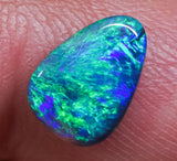 1.20 ct Black Opal Ring Stone natural solid Australian gem BOPE291219 - Black Opal Shop